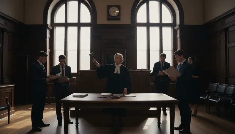 Illustration of adjournment: A pause or end to a meeting.