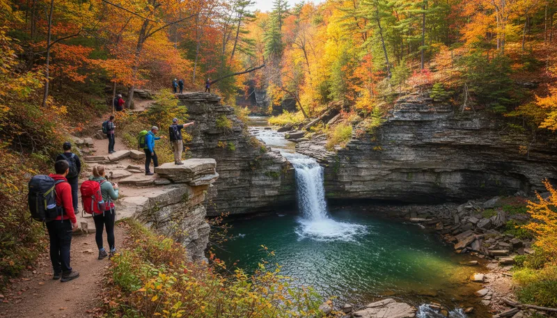 Illustration of ithaca: A city in New York, home to a university.