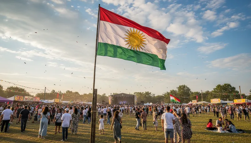 Illustration of kurdish: relating to the Kurdish people or language