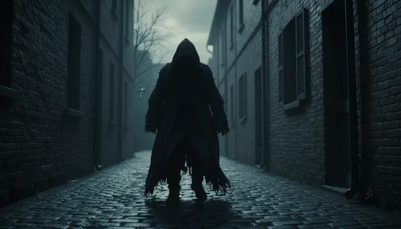 Illustration of hooded: Wearing a hood; covered by a hood.
