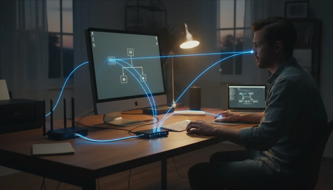 ARP 일러스트: a computer protocol used to find a physical address