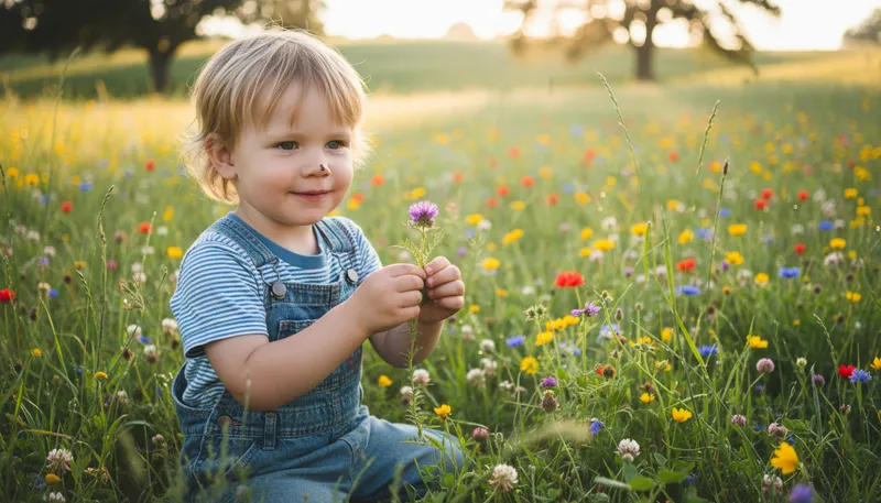 Illustration of wildflower: A flower that grows freely in nature.