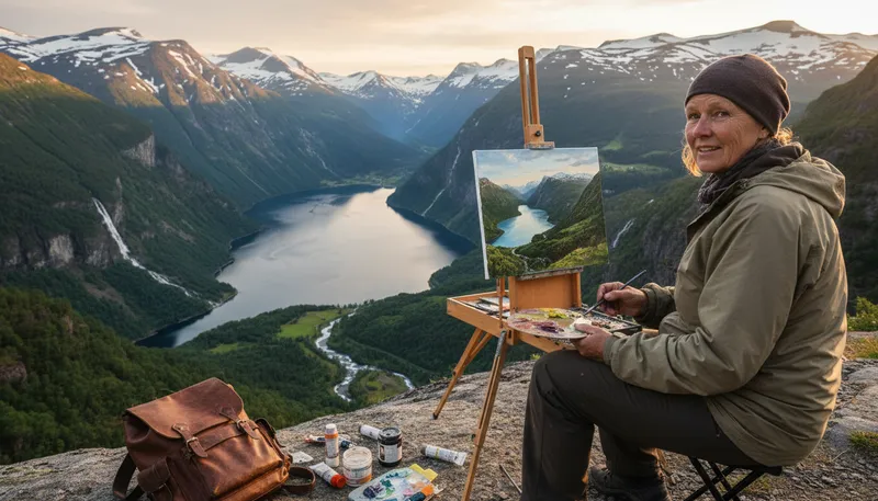 Illustration of norwegian: a person from Norway