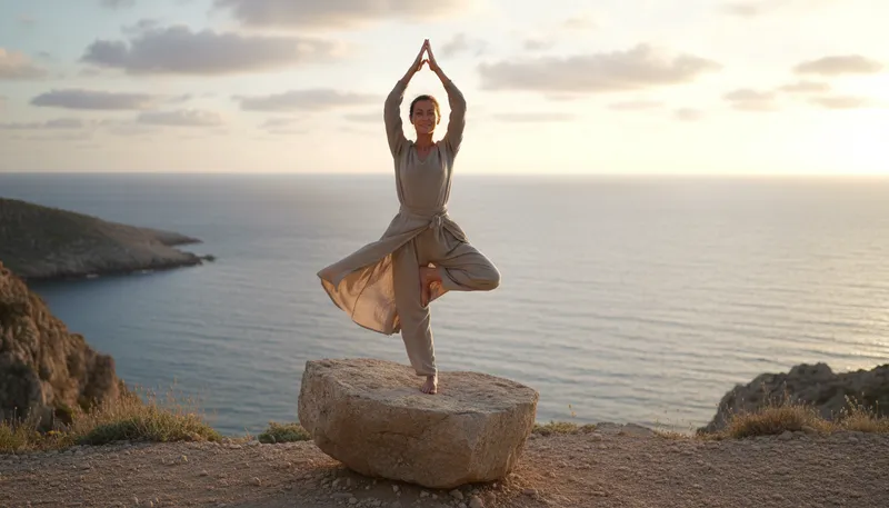 Illustration of poise: to balance or hold steady