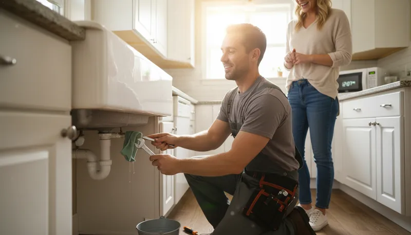 Illustration of handyman: Person skilled at repairs and maintenance.