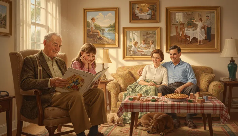 Illustration of rockwell: A style of American realism in art.