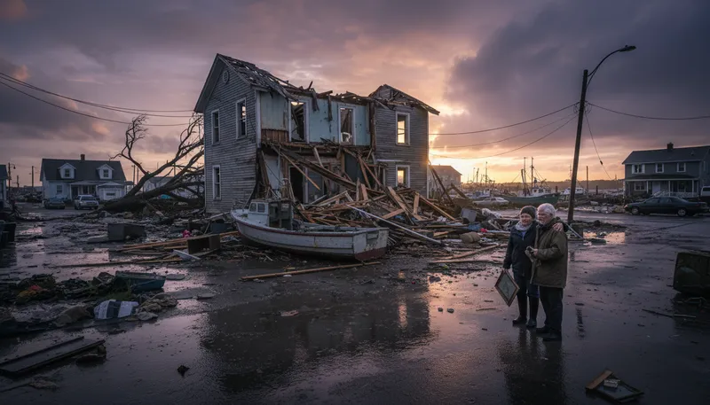 Illustration of destruction: the act of damaging something completely