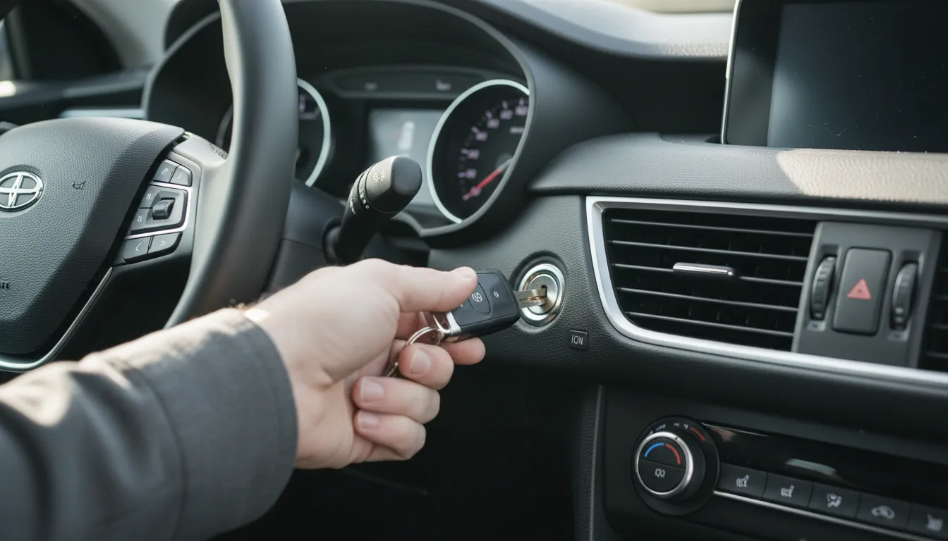 ign 的插图：The system that starts a vehicle's engine.