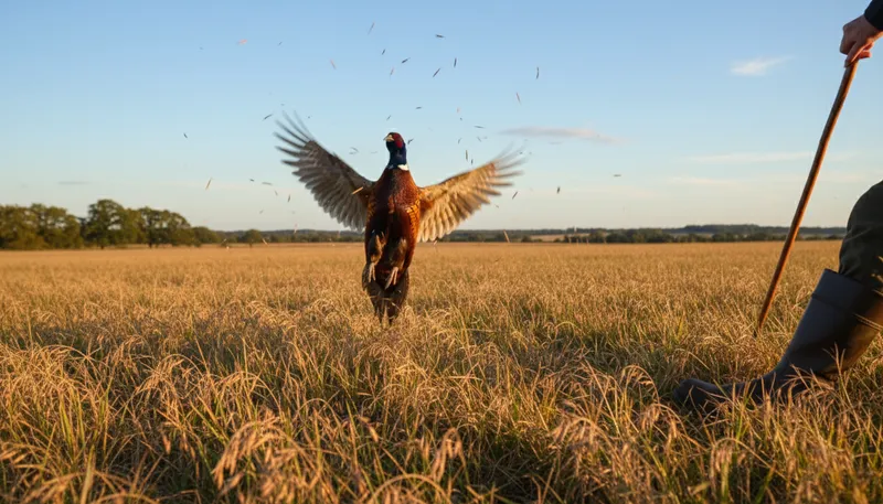 Illustration of pheasant: A type of bird often hunted for sport.