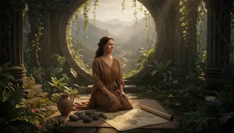 Illustration of reincarnation: The belief in rebirth after death.