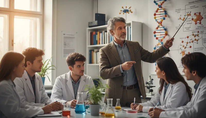 Illustration of professor: an expert in a specific field
