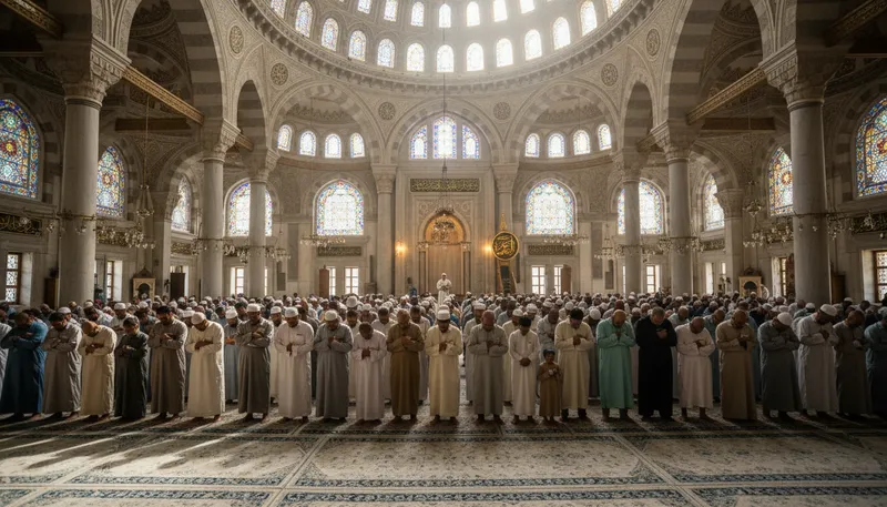 Illustration of sunnis: The largest branch of Islam.