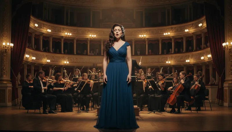 Illustration of aria: a solo vocal piece in an opera