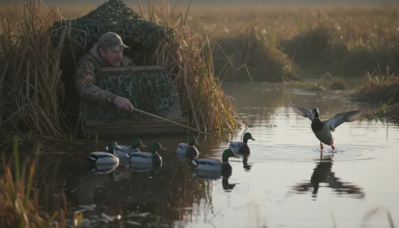 Illustration of decoy: An imitation used to lure or distract.