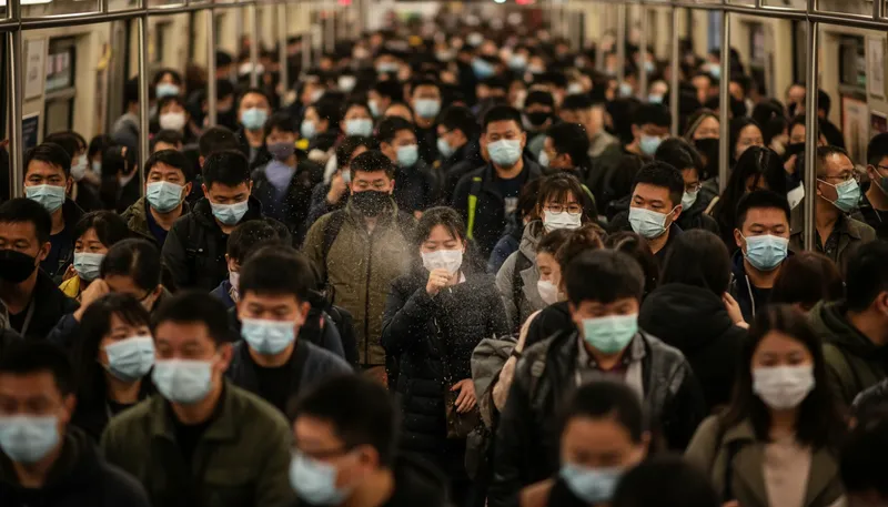 Illustration of coronavirus: A virus causing respiratory illness in humans.