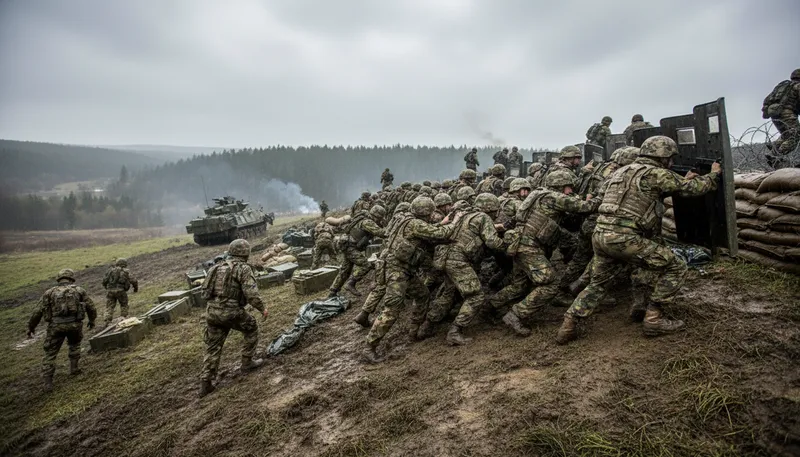 Illustration of drive back: repel or force to retreat