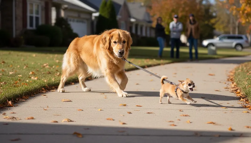 Illustration of tail wagging the dog: A small thing controlling something bigger.