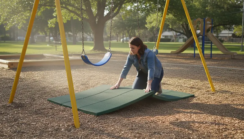 Illustration of mat: a protective pad for safety