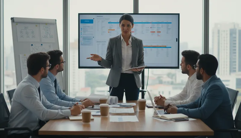 Illustration of boss: to give orders or manage