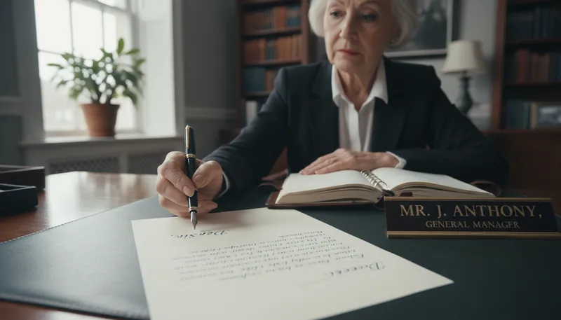 Illustration of dear sir: a formal way to address a letter.