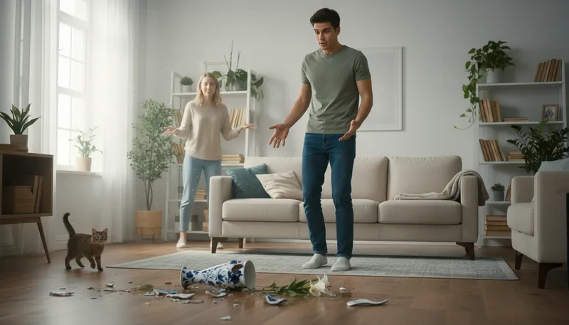 Illustration of accidents will happen: Mistakes or unexpected events occur sometimes.