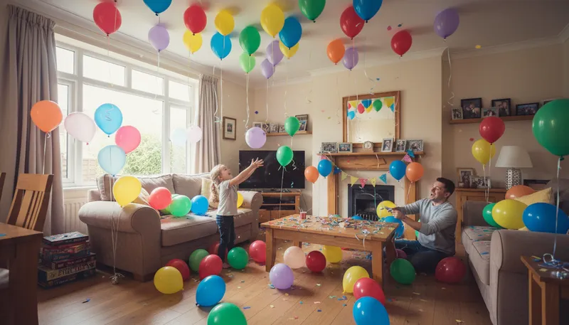 Illustration of festive: having a joyful or celebratory atmosphere.