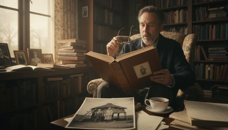Illustration of biography: A written account of someone's life.
