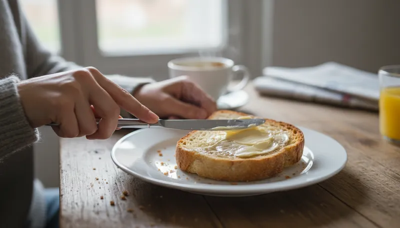 Illustration of butter: A creamy spread made from milk or cream.