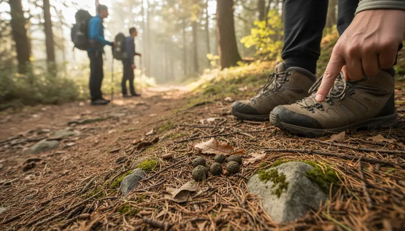 Illustration of droppings: Animal excrement, often found outdoors.