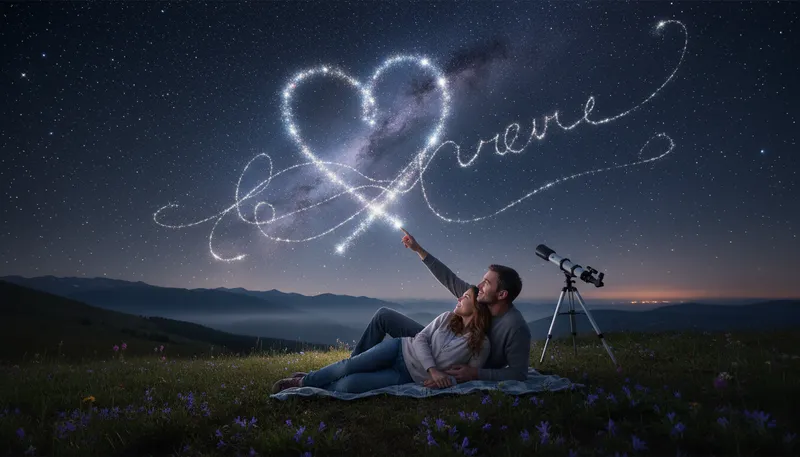 Illustration of in the stars: Destined to happen; fated.