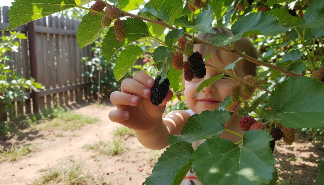 Hình minh họa cho mulberry: A small, sweet fruit from a certain tree.
