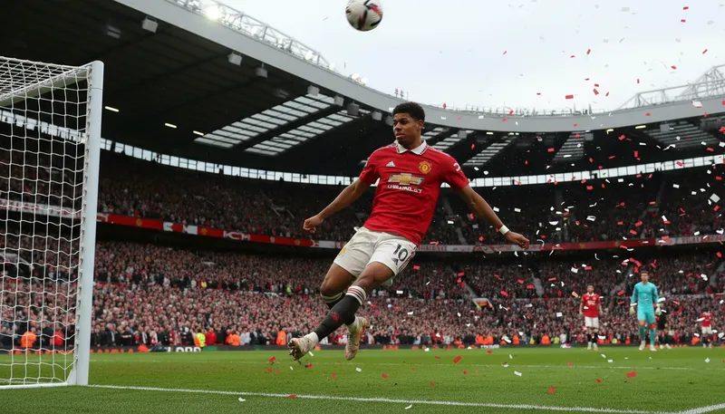 Illustration of rashford: A reference to Marcus Rashford, a famous soccer player.