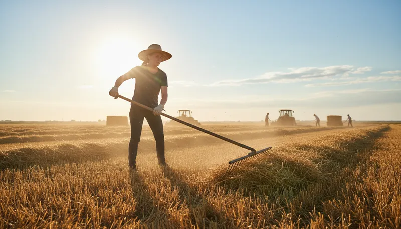 Illustration of make hay while the sun shines: take advantage of favorable conditions