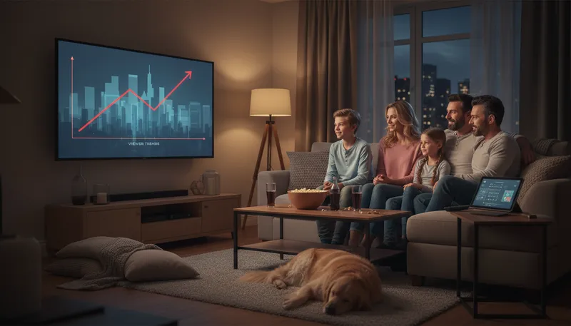 Illustration of nielsen: A company known for measuring audiences.