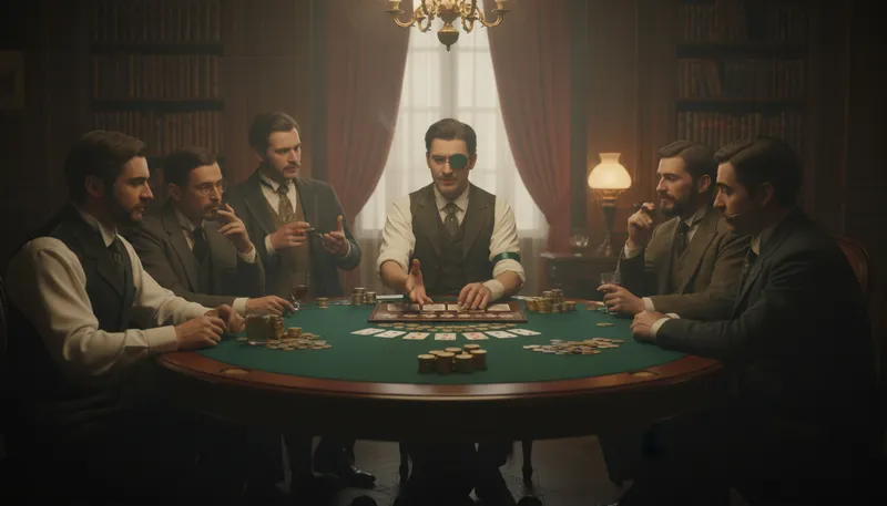 Illustration of faro: A card game played with a dealing box.