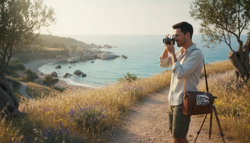 Illustration of photography: the art of taking pictures.