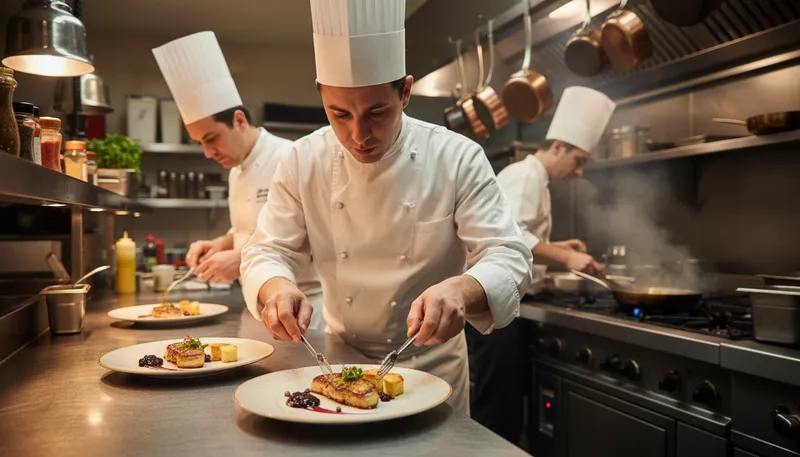 Illustration of foie: French term for duck or goose liver.