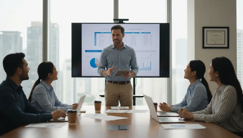 Illustration of managerial: Relating to management or overseeing activities.