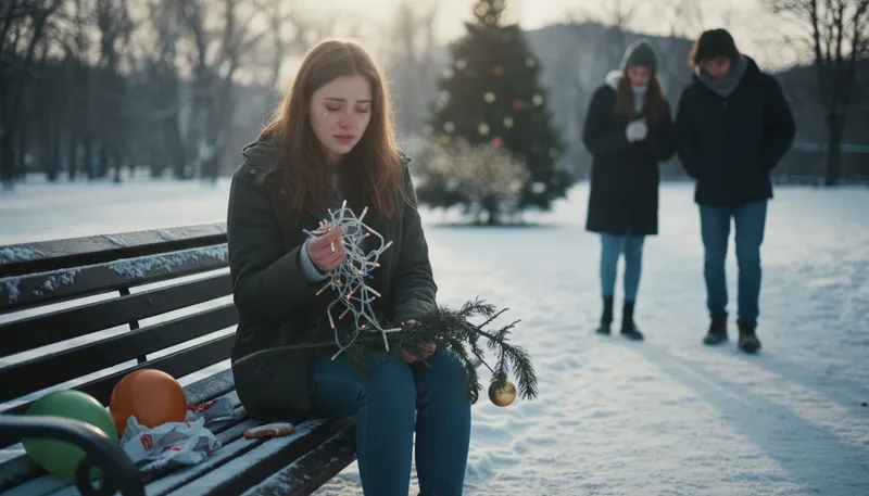 Illustration of cancel someone's christmas: ruin someone's plans or happiness.