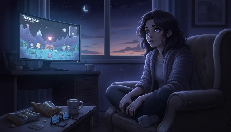 Illustration of undertale: A popular indie video game with unique storytelling.