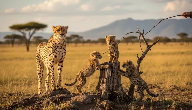 Illustration of progeny: The offspring or descendants of a person.