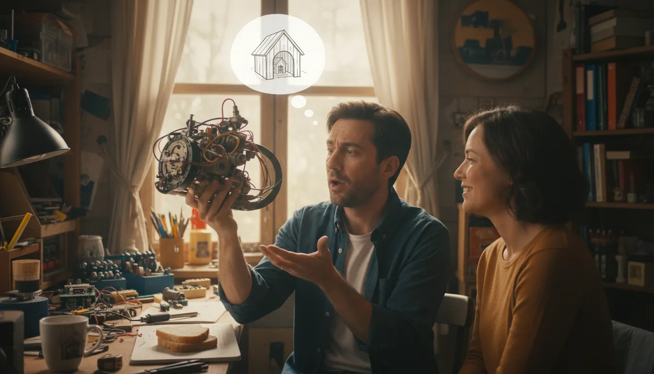 Illustrazione di when it's at home: when asking what a strange or unfamiliar thing is