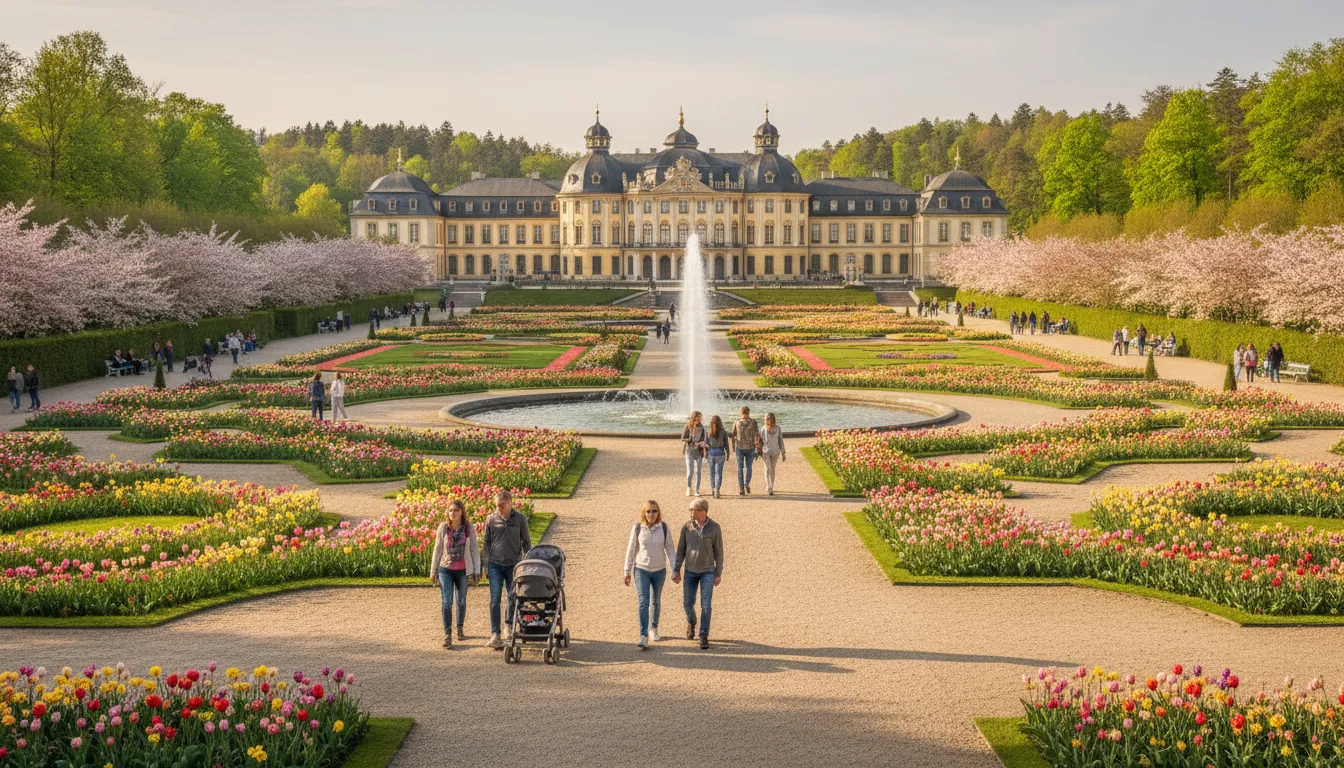 Karlsruhe 일러스트: City in Germany known for its palace.
