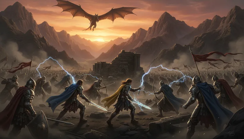 Illustration of epic: grand or impressive in scale