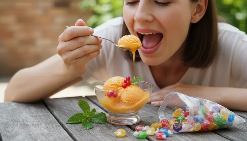 Illustration of sher: A term for a type of sweet dessert.