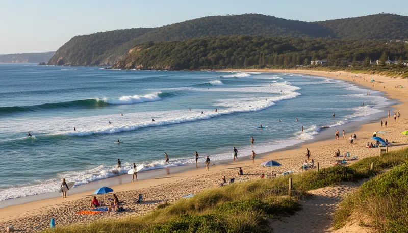 Illustration of illawarra: A coastal region in New South Wales, Australia.