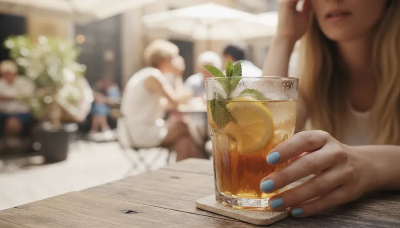 Illustration of beverage: A drink, often refreshing or flavorful.