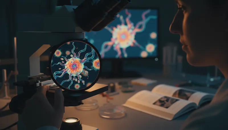 Illustration of histology: The study of microscopic tissue structure.