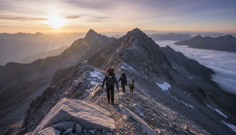 Illustration of alp: A high mountain, especially in Europe.