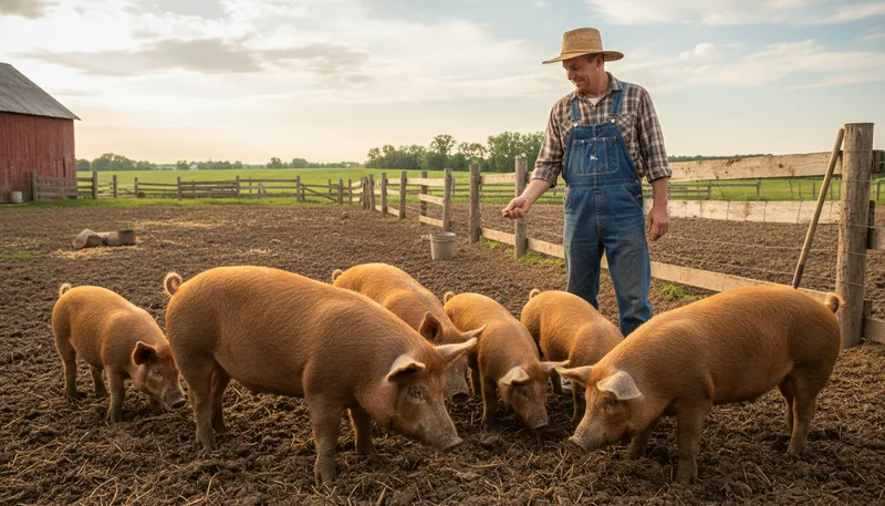Illustration of tamworth: a breed of pig known for quality meat